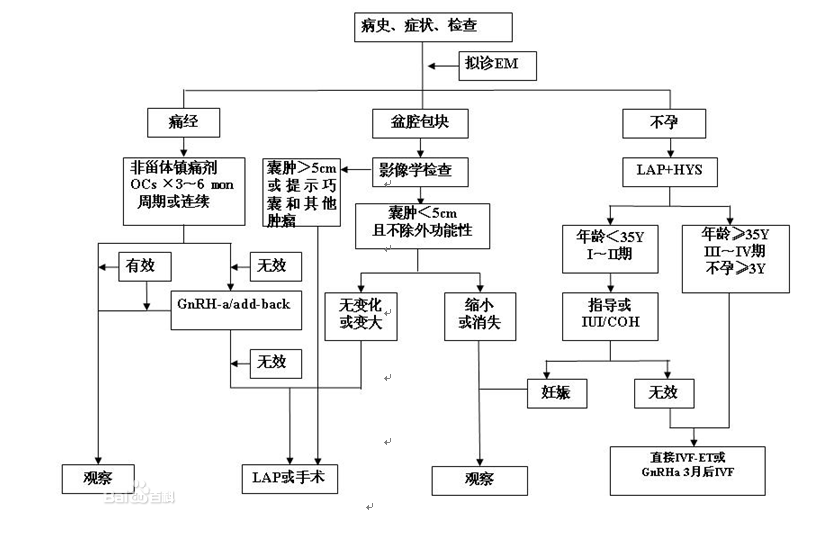 子宮內膜異位癥診斷流程